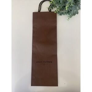 LOUIS VUITTON Authentic Paper Gift Shopping Bag 17.25"H x 6"W x 1.5"D Necktie Sz